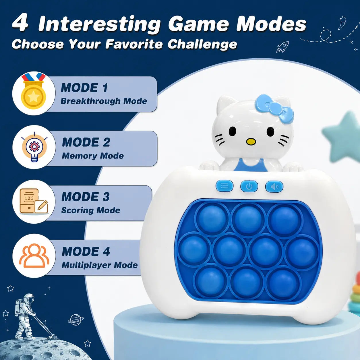 Finger Game Pop It Toy - Interactive Memory & Reflex Game for Kids