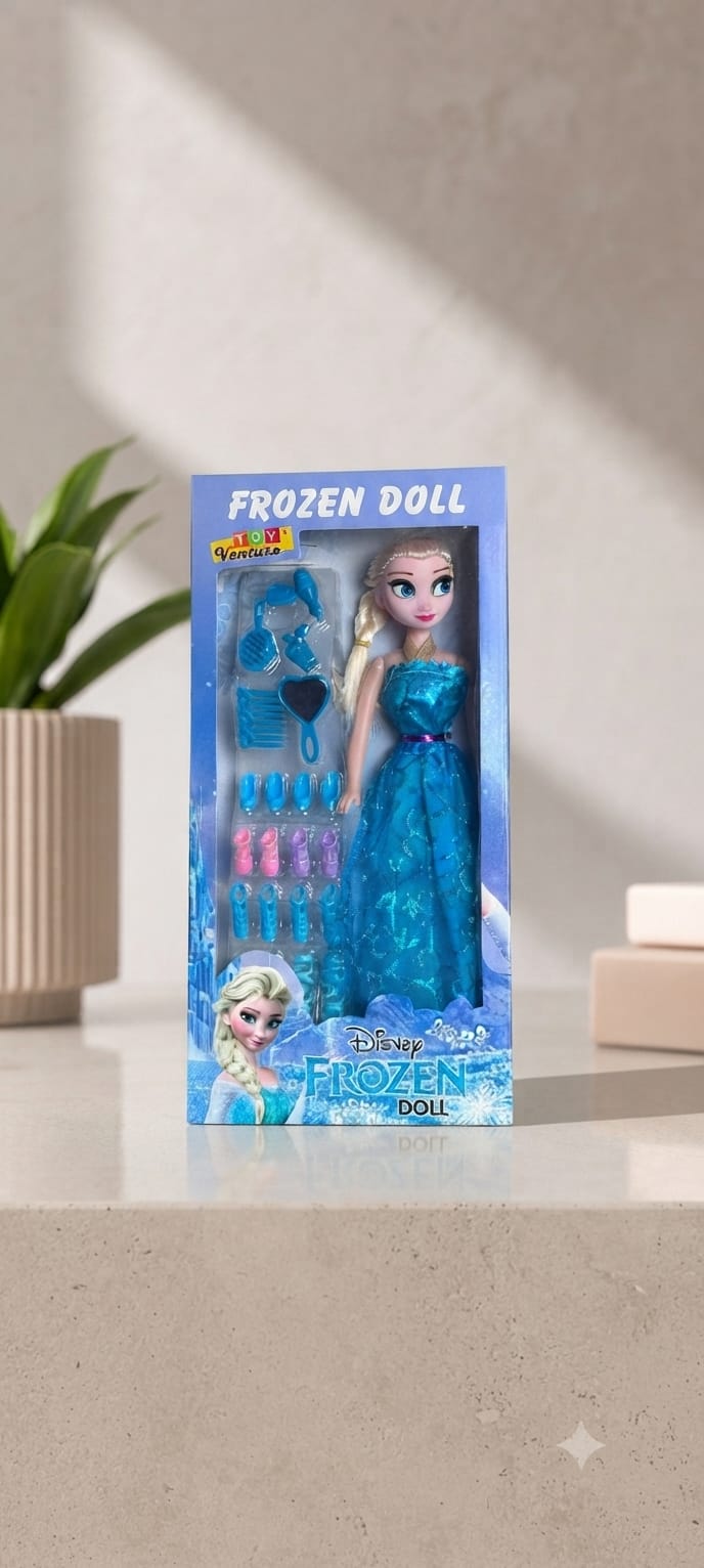 Frozen Princess Fashion Doll with Accessories | Dress Up Toy for Girls