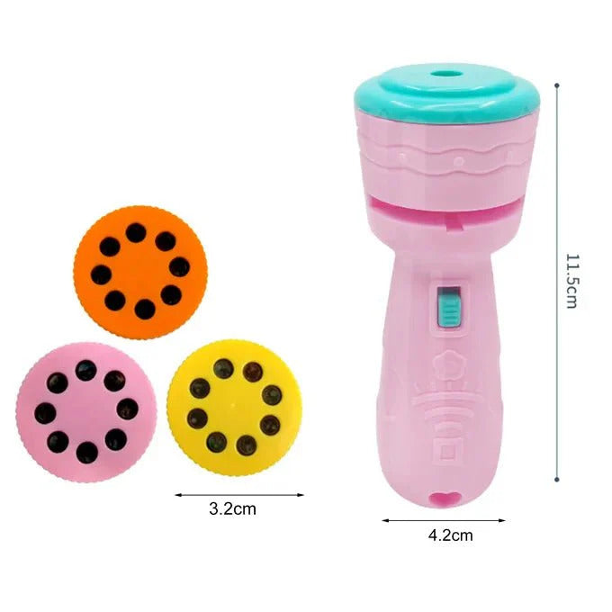 Mini Story Projector Flashlight For Kids – 3 Reels 24 Images Bedtime Storytelling Toy