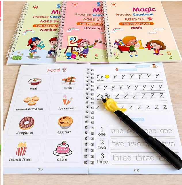 Magic Practice Sank Book For Kids(Pack Of 4)