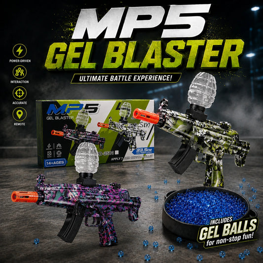 MP5 Gel Blaster Toy Gun For Kids – Gel Ball Blaster with 7–8mm Water Beads