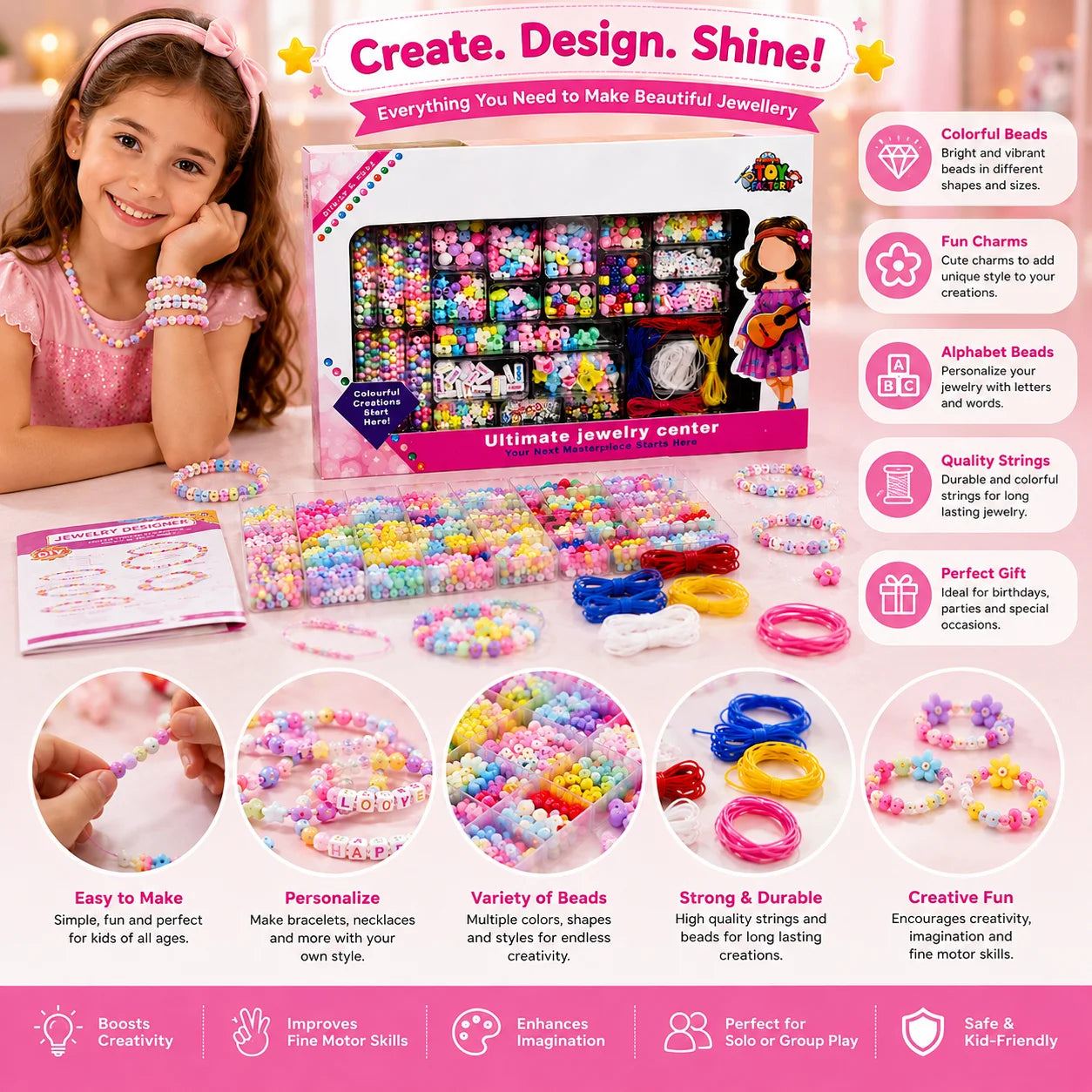 Jewellery Designer Kit – DIY Jewellery Making Kit for Kids