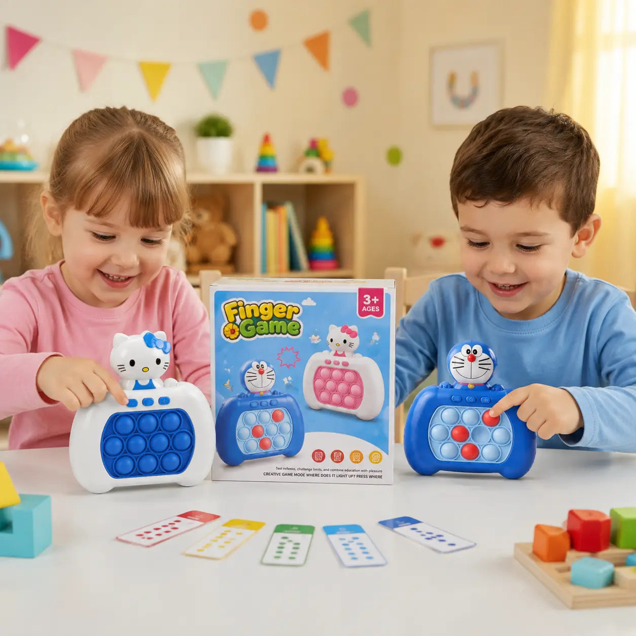 Finger Game Pop It Toy - Interactive Memory & Reflex Game for Kids