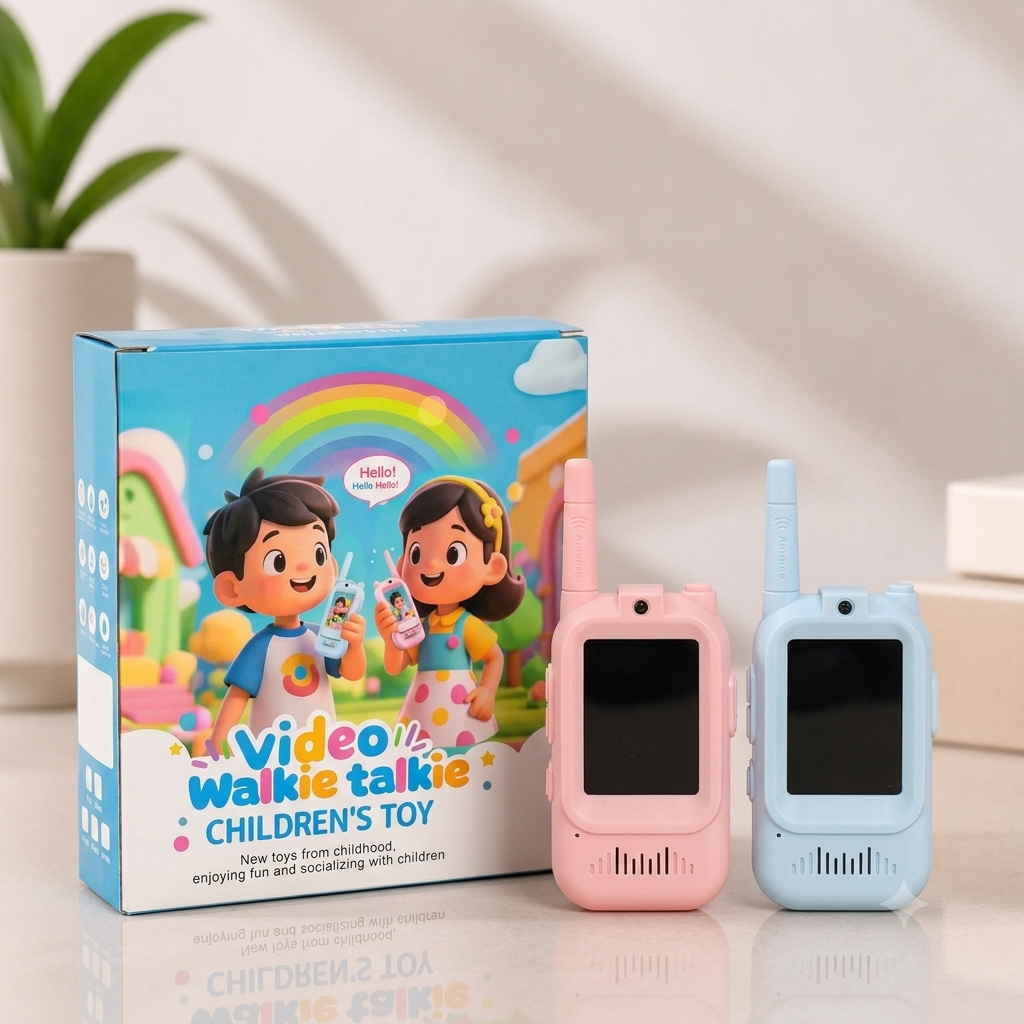 Rechargeable Video Walkie Talkie Set For Kids (2Pcs)