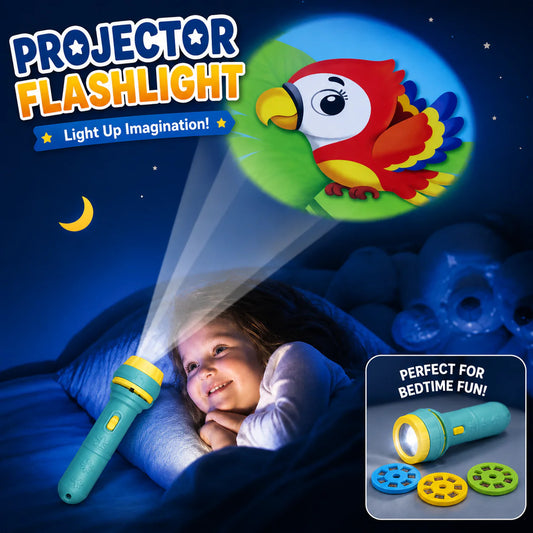 Mini Story Projector Flashlight For Kids – 3 Reels 24 Images Bedtime Storytelling Toy