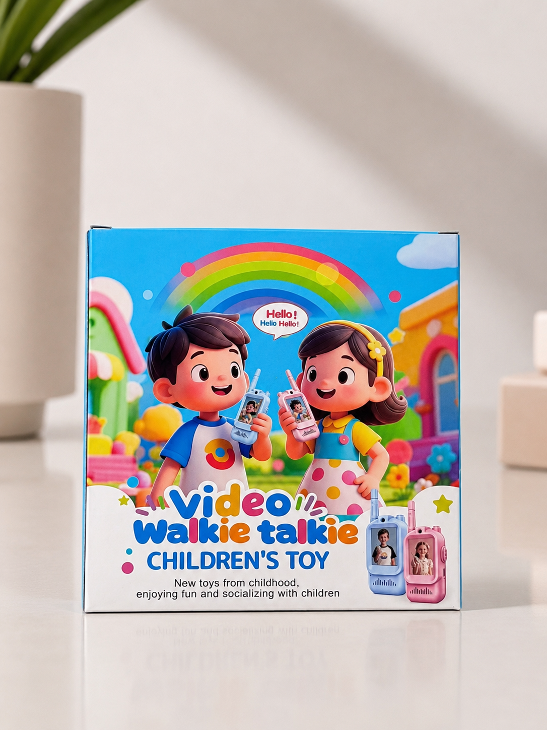 Rechargeable Video Walkie Talkie Set For Kids (2Pcs)