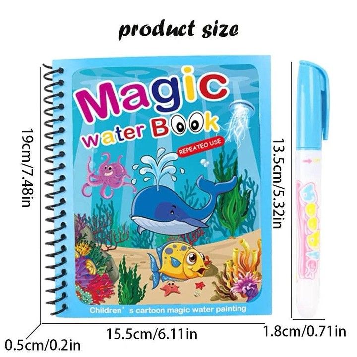 Reusable Drawing Magic Water Book For kids