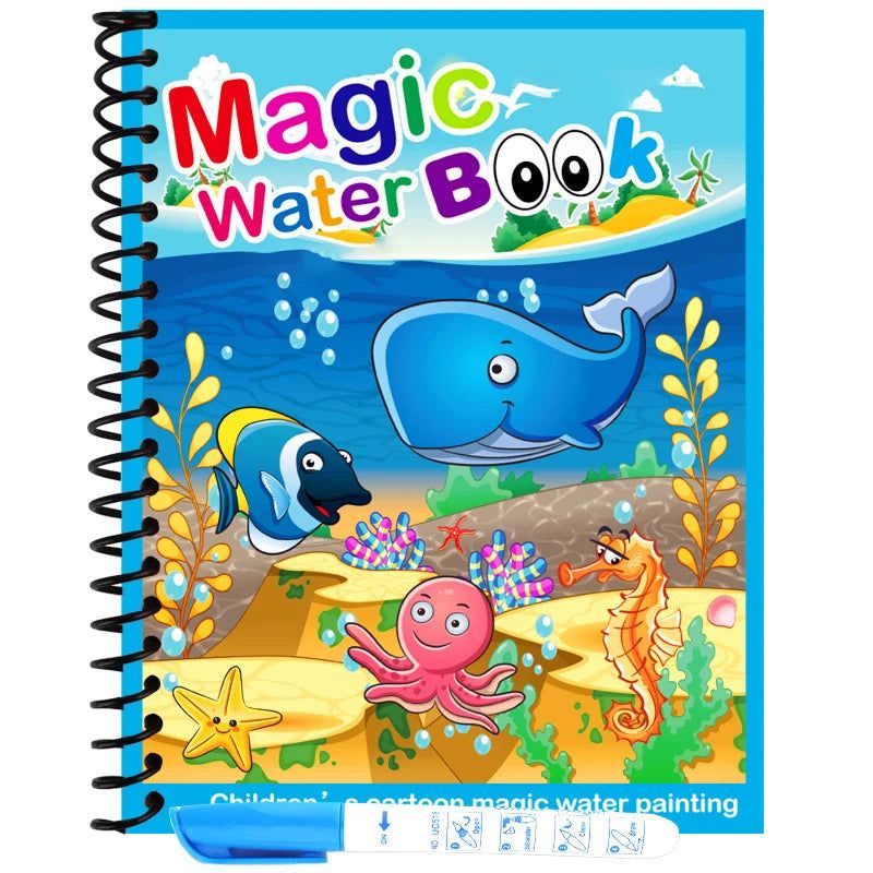 Reusable Drawing Magic Water Book For kids